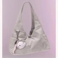 G*）様 Hello Darich ビッグポケットスラウチバッグ グレー キティ