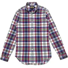 RALPH LAUREN RUGBY ボタンダウン チェック 長袖 シャツ