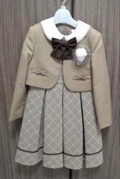 chopin フォーマルワンピースセット 115cm ベージュ