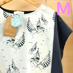 ヨット柄　Ｔシャツ　Ｍサイズ