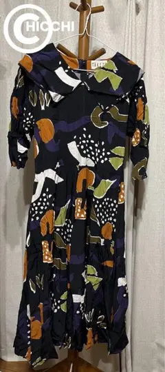 80s 90s KENZO ワンピース　フレア　レディース　古着 レトロポップのサムネイル
