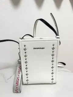 SAMANTHAVEGA スタッズ ショルダーバッグ ホワイトのサムネイル