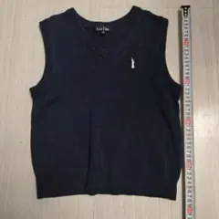 EAST BOY ネイビー Vネックベスト 120