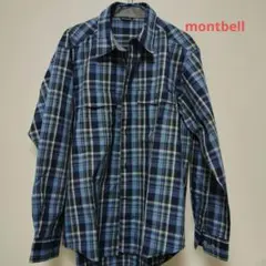mont-bell 長袖シャツ 青系チェック 1104910のサムネイル