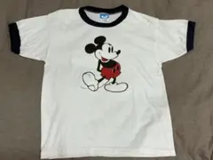 80s USA製 Disney ミッキー リンガーTシャツ