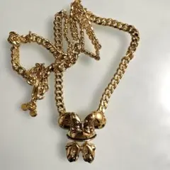 ミニー　 ネックレス　ディズニー　金色　ネックレス　ヴィンテージ　アクセサリー