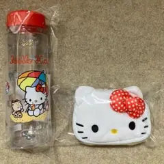 資生堂オンラインストア×ハローキティ クリアボトル ぬいぐるみチャームエコバッグ