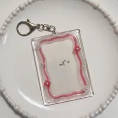 トレカケース⌇﻿うねうね⌇﻿ピンク⌇﻿お花⌇﻿リボン