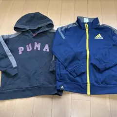 アディダス　プーマ　パーカーセット