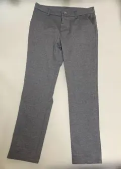 グレー　ストレッチパンツ　ズボン　M レディース　ストレート　カジュアル　ズボン