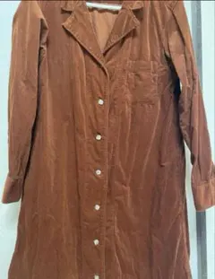 UNIQLO ブラウン コーデュロイシャツワンピース S