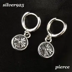 シルバー925 ピアス　メンズ　クロス　十字架　クロム　人気　3-14 5471