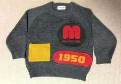 miki HOUSE 日本製 グレー ニット セーター90
