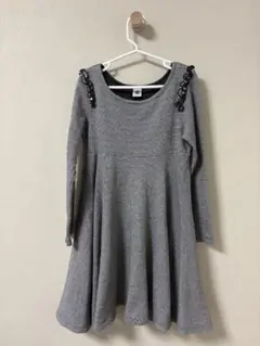 PETIT BATEAU グレー ワンピース 128cm