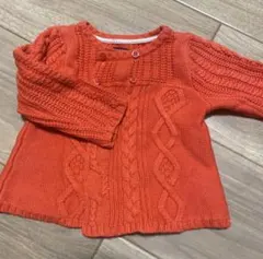 babyGap オレンジ カーディガン 80cm