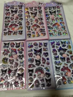 ホログラムキャラクターおしりシール6シートセット