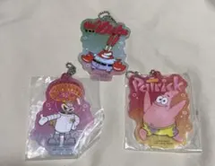スポンジボブ アクリルキーホルダー 3種セット