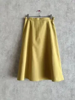 NOLLE’S ノーリーズ　フレアスカート　膝下　マスタード S