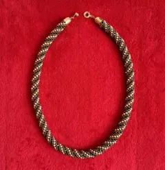 ヴィンテージネックレス【美品】 PAT刻印 ゴールド&アンティークゴールドカラーのサムネイル