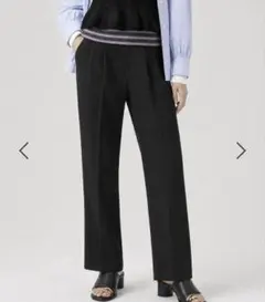 GLOBAL WORK ウツクシルエットDRYテーパードパンツ（ブラックXS）