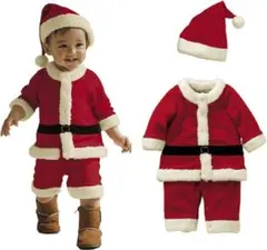 サンタクロース コスプレ 子供 クリスマス キッズ ベビー 90～110
