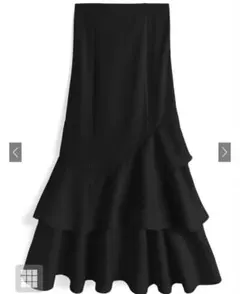 GRL ティアードフリルアシンメトリーマーメイドスカート 【gc300】