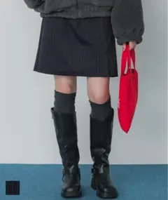 ストライプ ミニスカート／コカ（coca）　新品