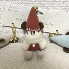 リルリンリン　ぬいぐるみチャーム　赤　ディズニークリスマス　2025