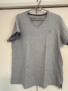 BLACK LABEL CRESTBRIDGE グレー Vネック Tシャツ