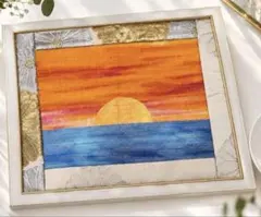 夕景のタペストリー　ハンドメイド