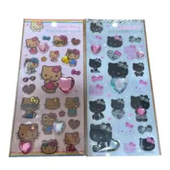 キティ キラキララインストーンシール 日焼けキティ 黒ギャル 2個 セット