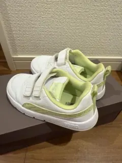 PUMA ベルクロ スニーカー 26cm ホワイト/ライム