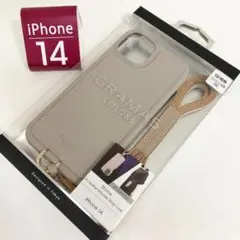 GRAMAS iPhone 14 スリムケース サンド1784