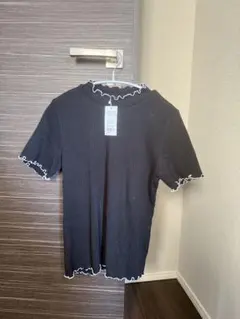 イング　リブトップス　半袖　新品未使用