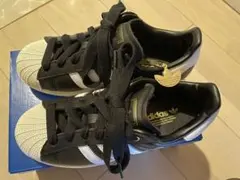 adidas スーパースターⅡ チャーム付　藤井風 着用モデル 黒 23.5cm