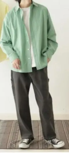 CIAOPANIC TYPY オーバーサイズ ストライプ シャツ