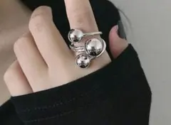 インポートリング　インパクト　シルバー　指輪レディース　アクセサリー　調整可能
