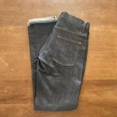 未使用品ユニクロ +J ジルサンダー セルビッジスリムフィットストレートジーンズ