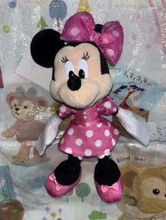 【ぬいぐるみチャーム】ディズニー ミニーマウス ミニーの日 ピンク