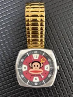 ポールフランク Paul Frank 腕時計 稼働品 蛇腹ベルト - メルカリ