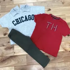 Tシャツとレギンスパンツのコーデセット　90のサムネイル