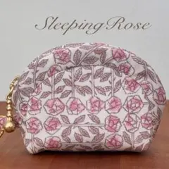 同梱で送料込み★W8 ハンドメイドポーチ リバティタナローン スリーピングローズ