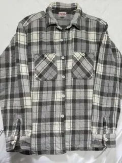 The Real McCoy's ネルシャツ チェック グレーのサムネイル