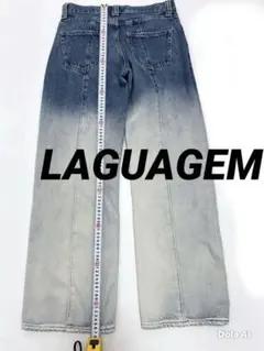 LAGUA GEM ラグアジェムデニム ワイドパンツ　24サイズS〜M 美品のサムネイル
