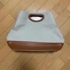 キャンバスレザーハンドルトートバッグのサムネイル