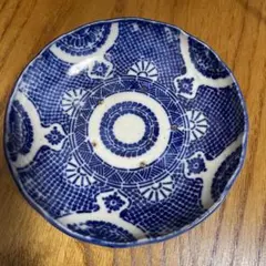 皿 網目文様 骨董品 ヴィンテージ　明治大正
