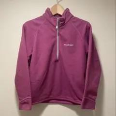 モンベル　キッズ　シャミース　フリース　プルオーバー　120 ピンク