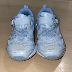 瞬足　ライトブルー スニーカー 16cm ハート型装飾付き