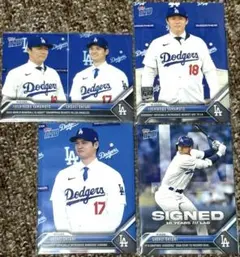 2023 Topps Now 大谷翔平 山本由伸 入団記念 4枚セット