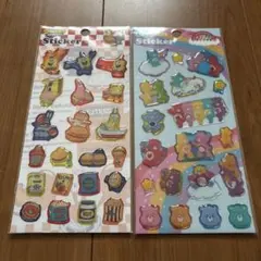 mii様 スポンジボブ ケアベア シール ぷっくり 立体 シールシート 正規品